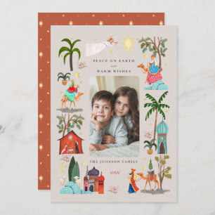 Drie Wijze mannen Drie Koningen Kerstvakantie Feestdagenkaart