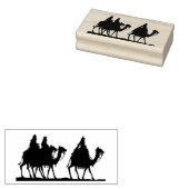 Drie wijze Mannen op Camels Rubber Stamp Rubberstempel (Gestempeld)