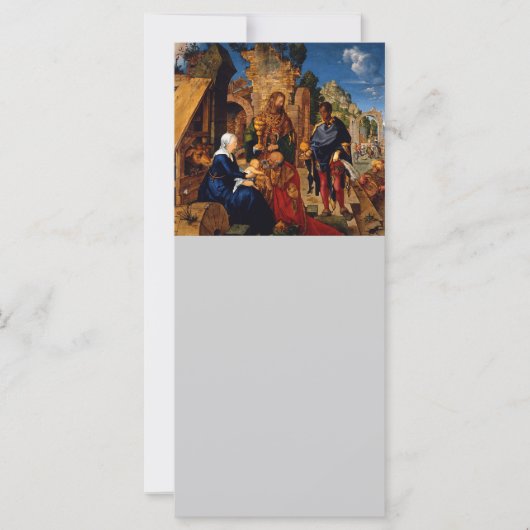 Drie Wijzen aanbidden het kindje Jezus (Voorkant)