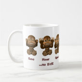 drie wijzen apen koffiemok (Links)