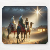 Drie Wijzen die een ster volgen Muismat (Voorkant)
