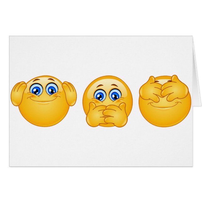 drie wijzen emojus (Voorkant Horizontaal)