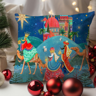 Drie Wijzen Los Reyes magos vakantie Kerstmis Kussen