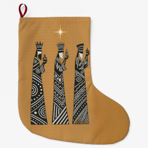 Drie Wijzen Zwart & Wit Kerststal scène Grote Kerstsok