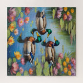 Drie wilde eenden legpuzzel (Horizontaal)