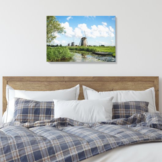 Drie windmolens en een canvas (Insitu (Slaapkamer))