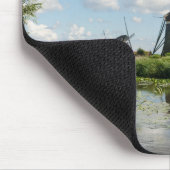 Drie windmolens en een kanaalmousepad muismat (Hoek)