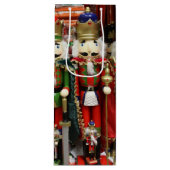 Drie Wise Crackers - Nutkraker Soldaten Wijn Cadeautas (Voorkant)