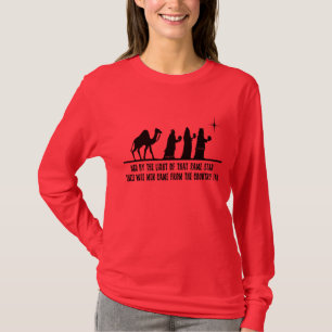 Drie Wise Mannen Dames Christelijke Kerstmis Shirt