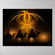 Drie Wise-Mannen en Advent Star Merry-kerst