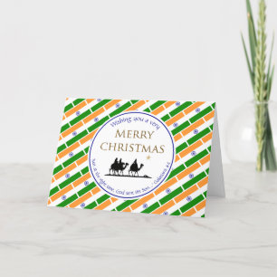 Drie Wise Mannen INDIA Kerstmis Feestdagen Kaart