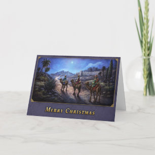 Drie Wise-Mannen kerstkaart Feestdagen Kaart