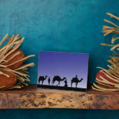 Drie Wise-Mannen op hun reis met kamelen Fotoplaat (Zijkant)