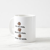 Drie Wise Monkeys Cups / Mokken (Voorkant links)