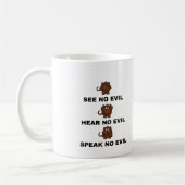 Drie Wise Monkeys Cups / Mokken (Links)