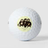 Drie Wise Monkeys Golfballen (Voorkant)