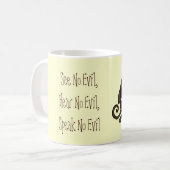 Drie Wise Monkeys Koffiemok (Voorkant links)