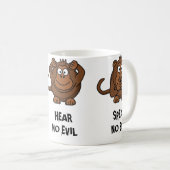 Drie Wise Monkeys Koffiemok (Voorkant rechts)