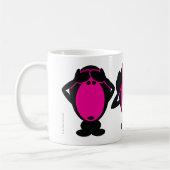 Drie Wise Monkeys Koffiemok (Links)
