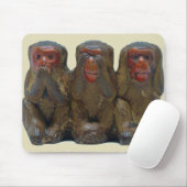 Drie Wise Monkeys Muismat (Met muis)