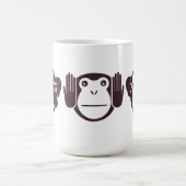 Drie Wise Monkeys Ontwerp Koffiemok (Center)