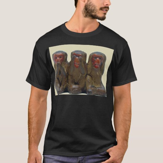 Drie Wise Monkeys T-shirt (Voorkant)