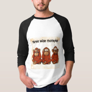 Drie Wise Monkeys T-Shirt