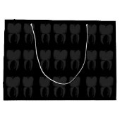 Drie Wise Teeth Dentist Gift Bag Large Cadeauzakje (Achterkant)