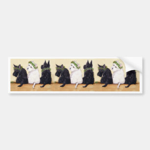 Drie Wise Terriers Bumpersticker