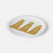 Drie Wisemen Papieren Bordje (Gekanteld)