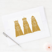 Drie Wisemen Rechthoekige Sticker (Envelop)