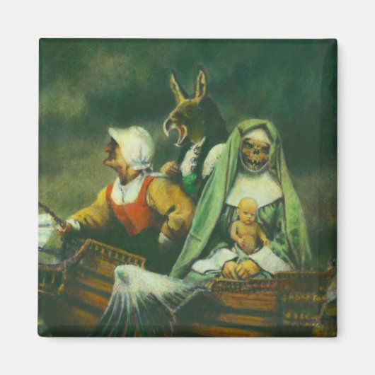 Drie Witches Magnet Magneet (Voorkant)