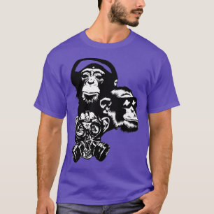 Drie witte apen horen: Bekijk koptelefoons gas m T-shirt