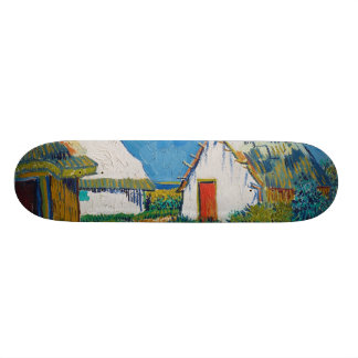Drie witte kattages in Saintes-Maries door Vincent Skateboard