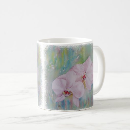 DRIE WITTE ORCHIDEN CLASSIEKE MOK (Voorkant rechts)