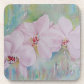 DRIE WITTE ORCHIDEN ONDERZETTERS (Voorkant)