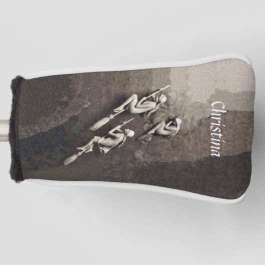 Drie Witte Witte Witte Witte Witte Witte Witte Wi Golfheadcover (Voorkant)