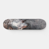 Drie Wolven Howling Skateboard (Horizontaal)