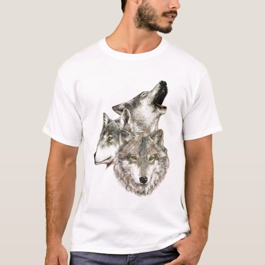 Drie Wolven T-shirt (Voorkant)