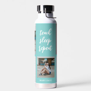 Drie woorden EDITABLE COLOR Water Flesje voor coll Waterfles