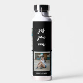 Drie woorden EDITABLE COLOR Water Flesje voor coll Waterfles (Links)