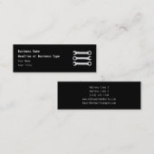 Drie Wrenches in Light Grey. Mini Visitekaartje (Voorkant / Achterkant)