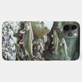 Drie zalmvissen zwemmen onder water Case-Mate iPhone case (Achterkant (horizontaal))