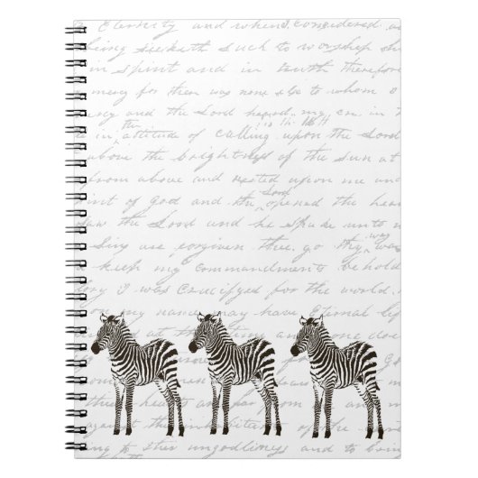 Drie Zebras Notitieboek (Voorkant)