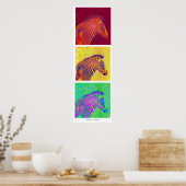 drie zebras poster (Keuken)
