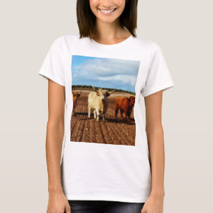 Drie zeer Naughty Highland Koeien, T-shirt