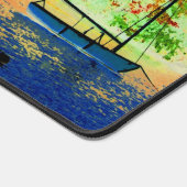 Drie zeilboten Autumn Sky Herfst Scene Bureaumat (Hoek)