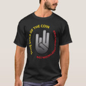 Drie zijden van de Coin Shocker T-shirt (Voorkant)