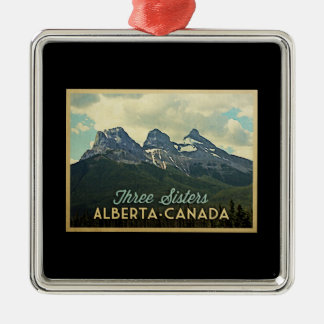 Drie zisters Alberta Canada Metalen Ornament