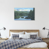 Drie Zisters bergen nabij buis OF van Scott Canvas Afdruk (Insitu (Slaapkamer))